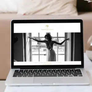 Création de site wordpress à Paris, pour Ségolène de Guibert, créatrice de robe de mariées d'exception (Île-de-France, France).