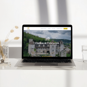 Refonte de site web à Cenevières (près de Cahors), pour le Château de Cénevières : lieu touristique d'exception (Lot, France).