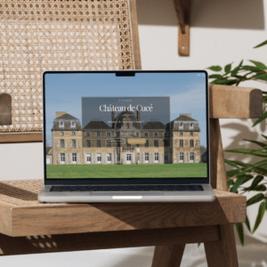 Création de site multipages à Cesson-Sévigné (près de Rennes), pour le Château de Cucé : lieu de réception de séminaires et de mariages (Îlle-et-Vilaine, France).